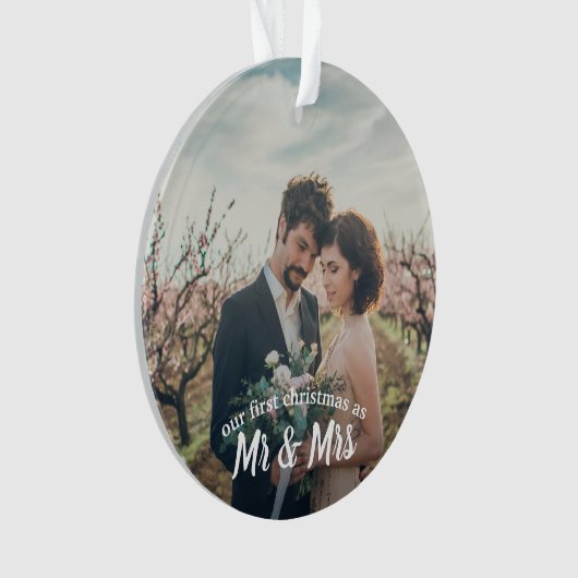 Premier Noël marié comme M. et Mme photo de | (devant)