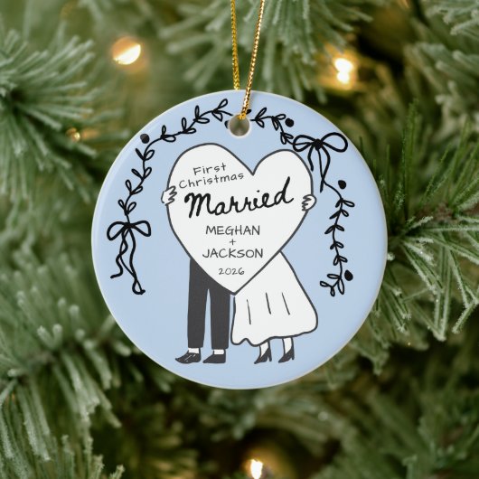 Premier Noël Marié Ornement (Arbre)