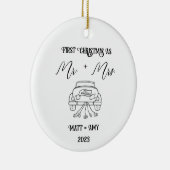 Premier Noël Marié, Ornement Personnalisé (Droite)