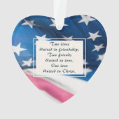 Premier Noël Marié USA Drapeau Inspiration (dos)