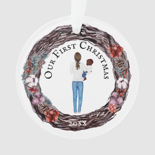 Premier Noël mère célibataire bébé DO-IT-YOURSELF (devant)