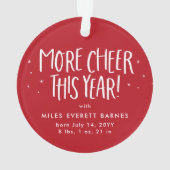 Premier Noël mignon bébé rouge photo vacances (dos)