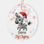 Premier Noël mignon Zebra bébé Ornement (Gauche)