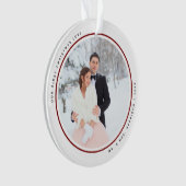 Premier Noël moderne M. et Mme 2 Photos Acryliques (devant)