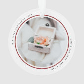 Premier Noël moderne M. et Mme 2 Photos Acryliques (dos)