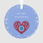 Premier Noël Mr & Mrs Snowflakes Photo (dos)