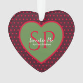 Premier Noël Ornement Coeur (devant)