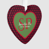 Premier Noël Ornement Coeur (devant)