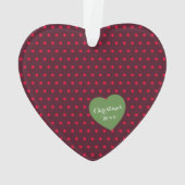 Premier Noël Ornement Coeur (dos)