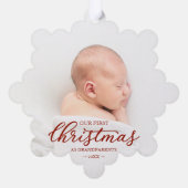 Premier Noël Ornement Grands-Parents (Verso)