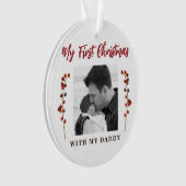 Premier Noël papa et bébé 2 photo (devant)