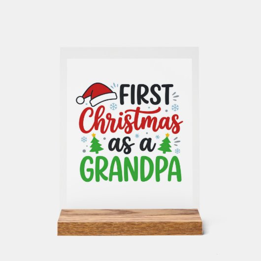 Premier Noël Papy Chapeau de Père Noël (Recto)