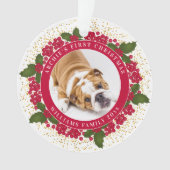 Premier Noël personnalisé de votre animal de compa (devant)