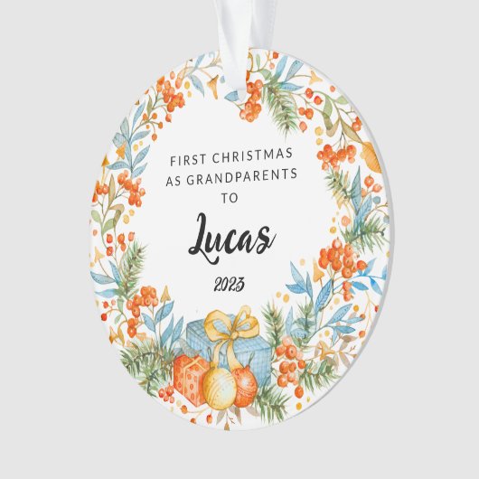 Premier Noël Personnalisé En Tant Que Grand-Parent (devant)