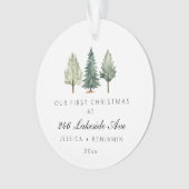 Premier Noël personnalisé Notre nouvelle maison Ac (devant)