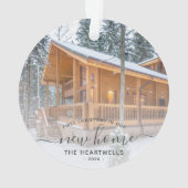 Premier Noël Photo Nouvelle Maison Gris Script 202 (dos)