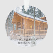 Premier Noël Photo Nouvelle Maison Gris Script 202 (devant)