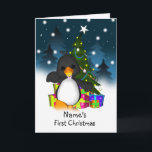 Premier Noël, première carte de Noël de bébés<br><div class="desc">Premier Noël,  première carte de Noël de bébés</div>