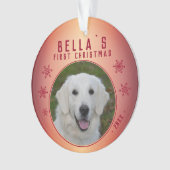 Premier Noël Red Snowflake Puppet Photo (devant)