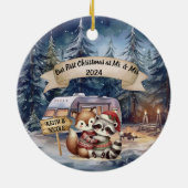 Premier Noël RV Couple nouvel ornement marié (Dos)