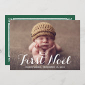 Premier noeud | Faire-part de naissance de vacance (Devant / Derrière)