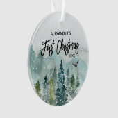 Premier nom de Noël du bébé de montagne (devant)