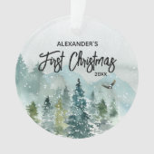 Premier nom de Noël du bébé de montagne (devant)