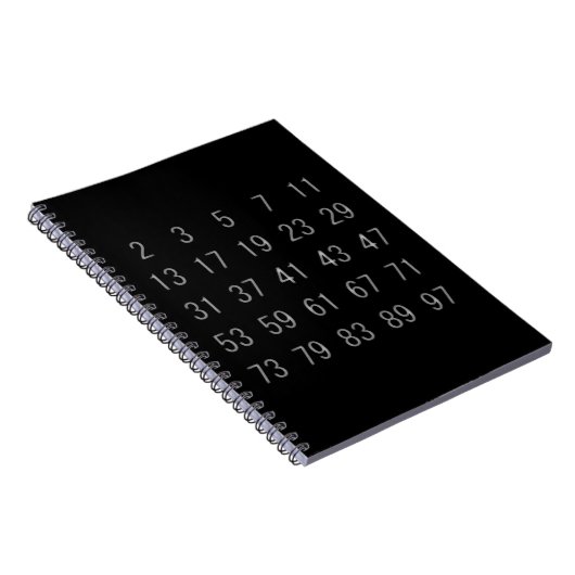 Premier Numbers Mathmatica Science Geek notebook Notitieboek (Rechterzijde)
