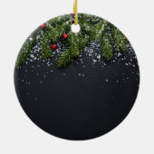 Premier ornement À feuillage persistant de Noël du (Dos)