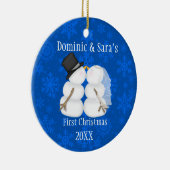Premier ornement de baiser mignon de Noël de (Droite)