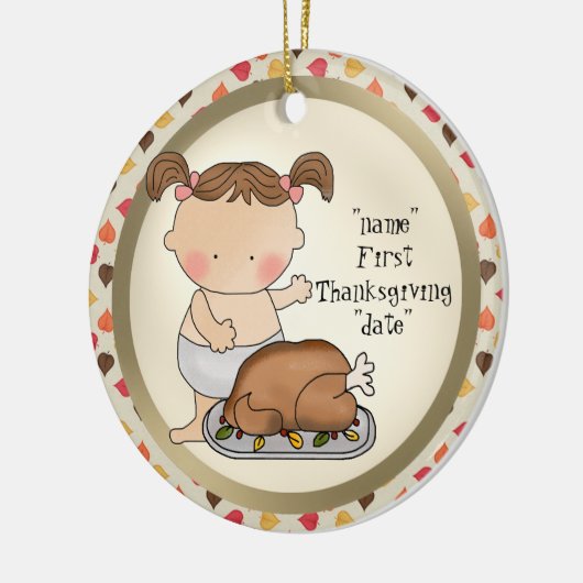Premier ornement de bébé de Thanksgiving (Gauche)