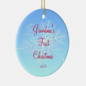 Premier ornement de flocon de neige de Noël de la (Droite)