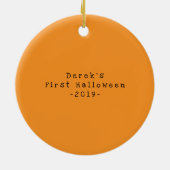 Premier ornement de Halloween du bébé mignon de (Dos)