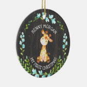 Premier ornement de la Girafe de Noël pour bébé ga (Droite)