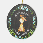 Premier ornement de la Girafe de Noël pour bébé ga (Gauche)