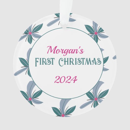 Premier ornement de Noël (devant)