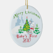 Premier ornement de Noël 2010 pour bébé (Droite)