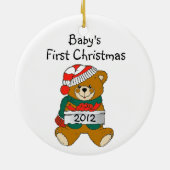 Premier ornement de Noël 2012 pour bébé (Dos)