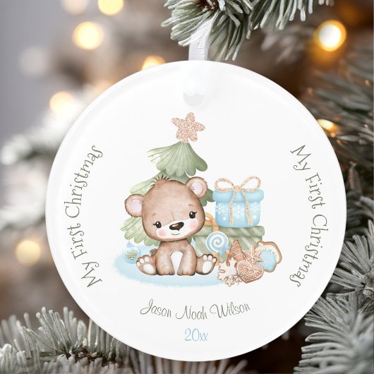 Premier ornement de Noël Acrylique pour bébé migno