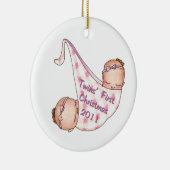 Premier ornement de Noël de 2011 jumeaux (Droite)
