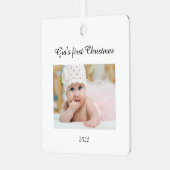 Premier ornement de Noël de bébé (Avant gauche)
