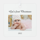 Premier ornement de Noël de bébé (Verso)