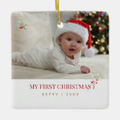 Premier Ornement de Noël de Bébé (Devant)