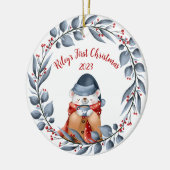 Premier ornement de Noël de bébé ours de bébé (Gauche)