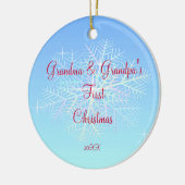 Premier ornement de Noël de grand-maman et de (Gauche)