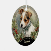 Premier ornement de Noël de Jack Russell Puppy (Avant droite)