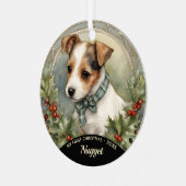 Premier ornement de Noël de Jack Russell Puppy (Avant gauche)
