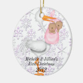 Premier ornement de Noël de jumeaux (Gauche)
