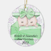 Premier ornement de Noël de jumeaux (Gauche)