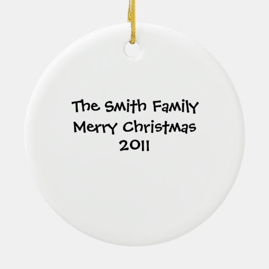 Premier ornement de Noël de la maman - (Dos)